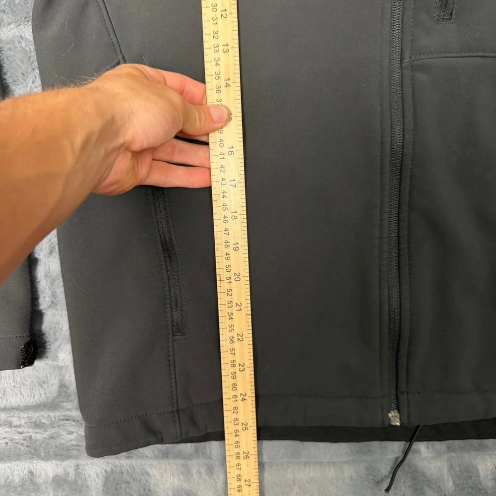 The North Face Apex Bionic Jacket Mens Medium Black Softshell Windproof Fleece